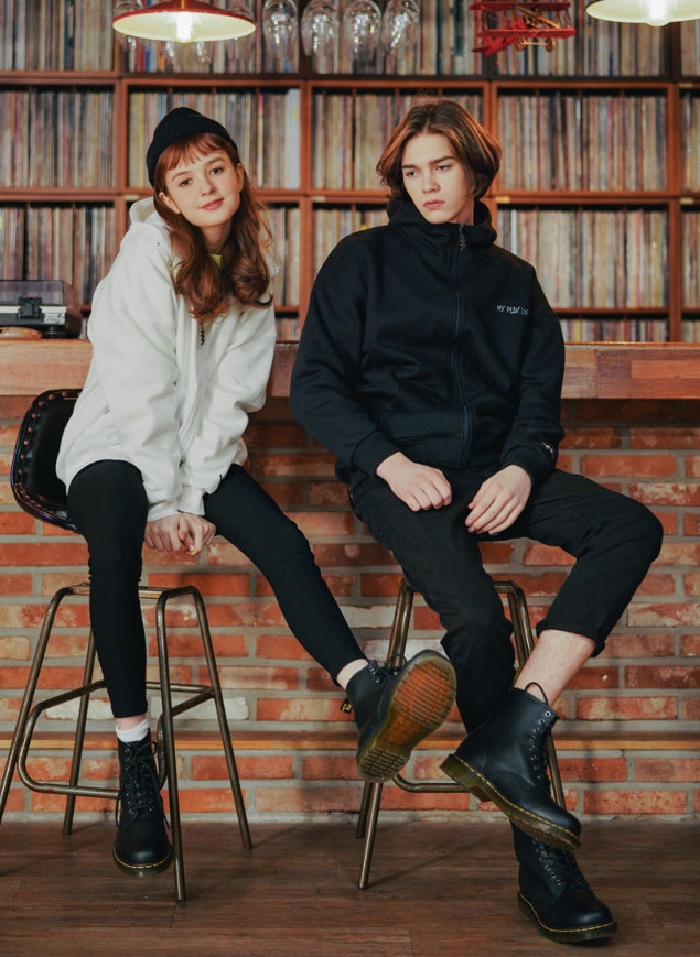 ダブルユーブイプロジェクト(WV PROJECT) MY PLAY LIST HOOD ZIPUP BLACK SYHD7362