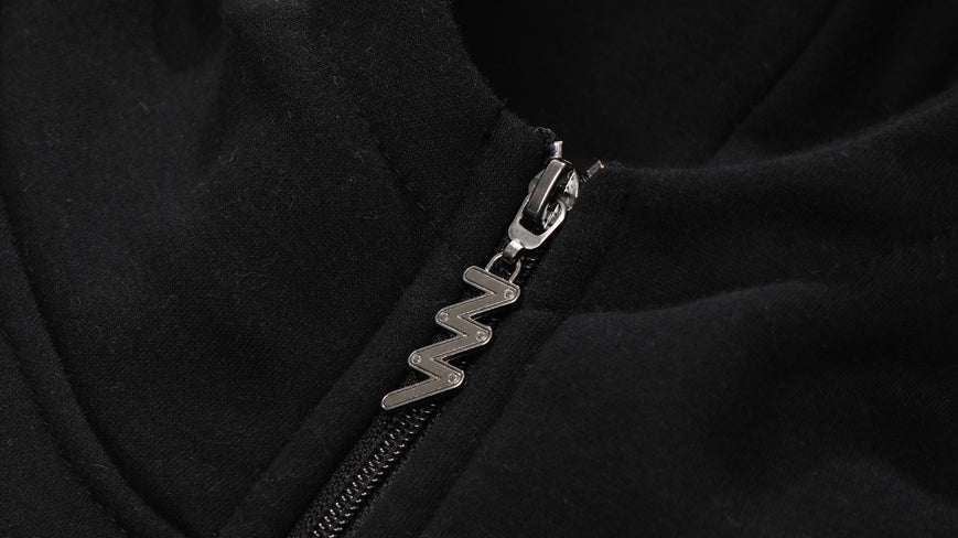 ダブルユーブイプロジェクト(WV PROJECT) MY PLAY LIST HOOD ZIPUP BLACK SYHD7362