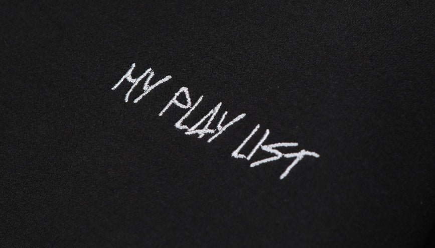 ダブルユーブイプロジェクト(WV PROJECT) MY PLAY LIST HOOD ZIPUP BLACK SYHD7362