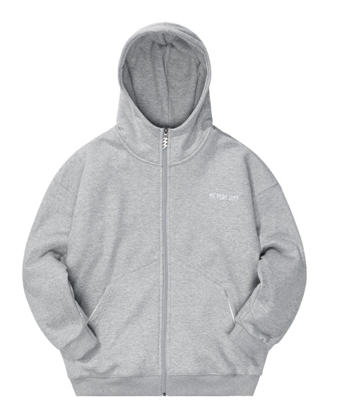 ダブルユーブイプロジェクト(WV PROJECT) MY PLAY LIST HOOD ZIPUP GRAY SYHD7362