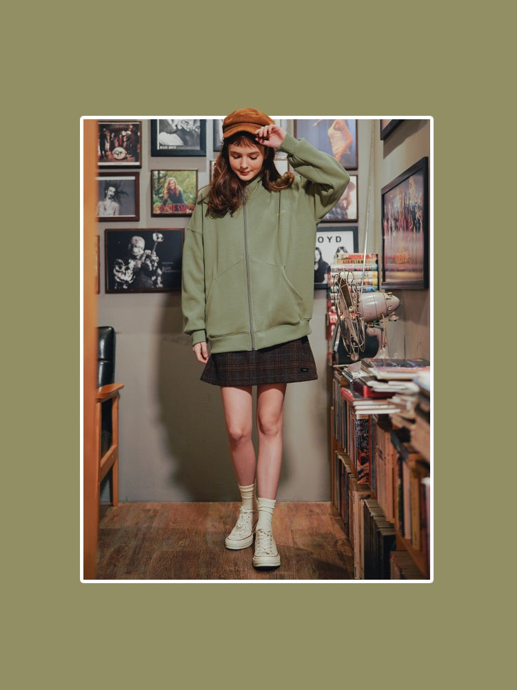 ダブルユーブイプロジェクト(WV PROJECT) MY PLAY LIST HOOD ZIPUP OLIVE SYHD7362