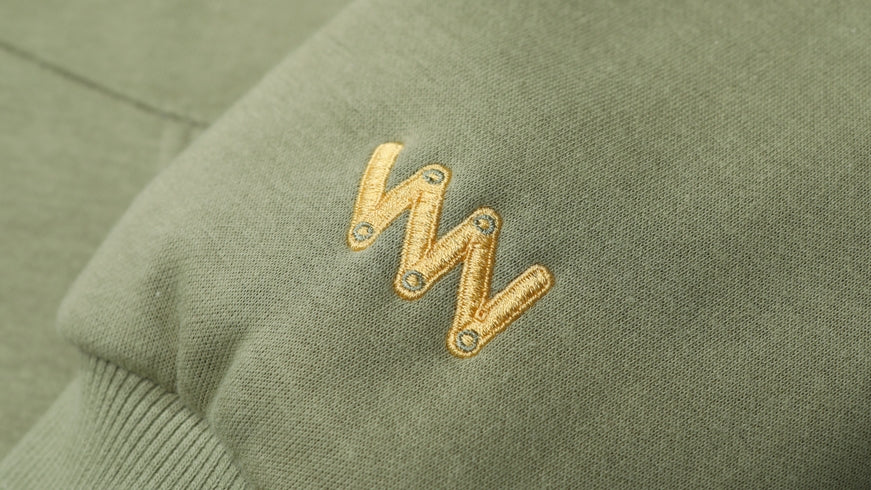 ダブルユーブイプロジェクト(WV PROJECT) MY PLAY LIST HOOD ZIPUP OLIVE SYHD7362