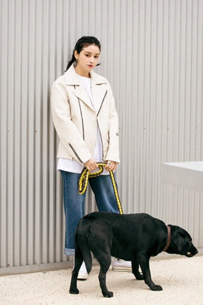 セイントペイン(SAINTPAIN)  SP UPTON RIDERS JACKET-IVORY