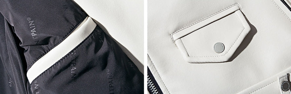 セイントペイン(SAINTPAIN)  SP UPTON RIDERS JACKET-IVORY