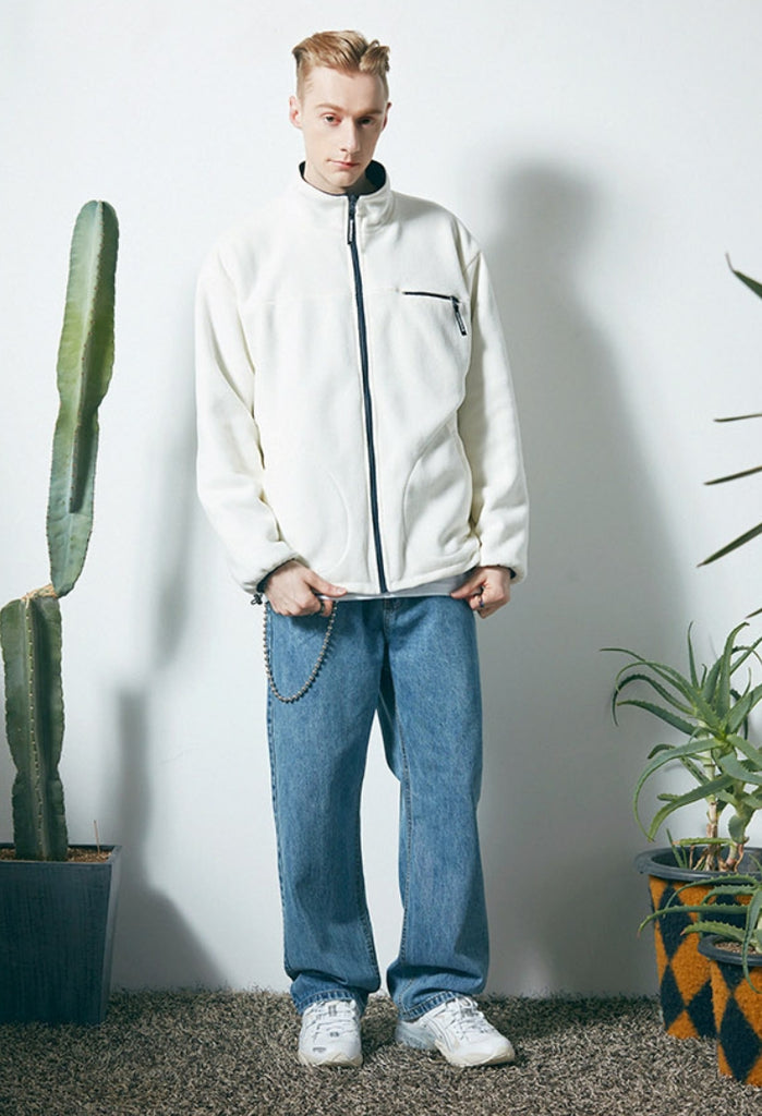 セイントペイン(SAINTPAIN)  SP MONO REVERSIBLE FLEECE JACKET-LEOPARD