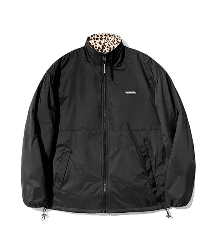 セイントペイン(SAINTPAIN)  SP MONO REVERSIBLE FLEECE JACKET-LEOPARD