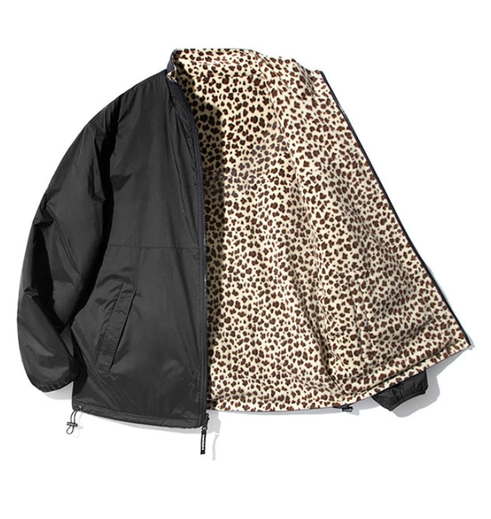 セイントペイン(SAINTPAIN)  SP MONO REVERSIBLE FLEECE JACKET-LEOPARD