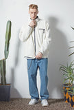 セイントペイン(SAINTPAIN)  SP MONO REVERSIBLE FLEECE JACKET-WHITE