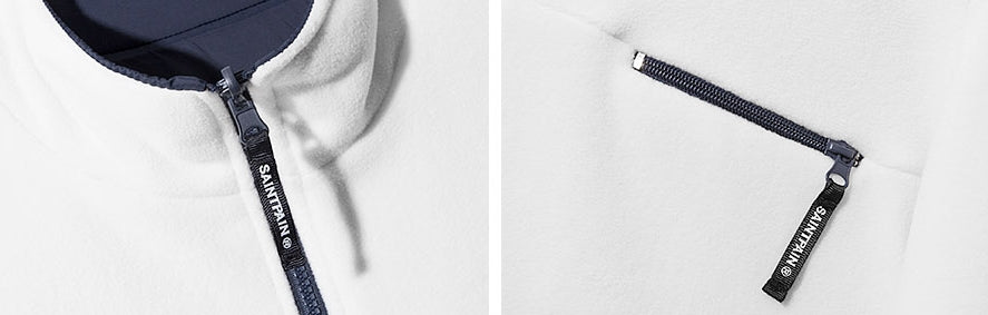 セイントペイン(SAINTPAIN)  SP MONO REVERSIBLE FLEECE JACKET-WHITE