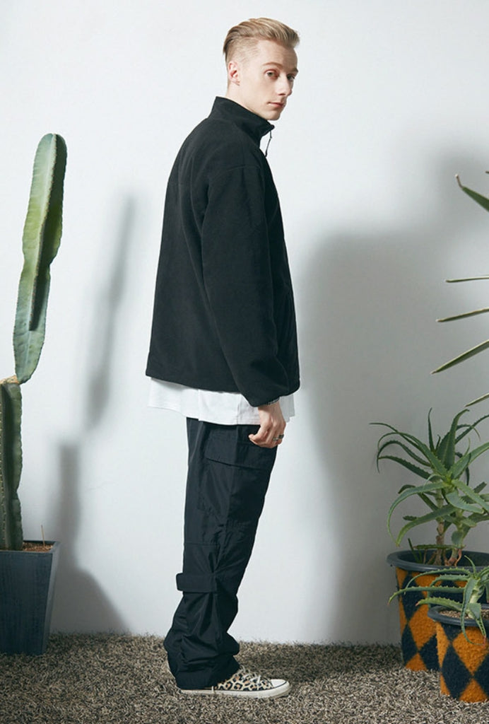 セイントペイン(SAINTPAIN)  SP MONO REVERSIBLE FLEECE JACKET-BLACK