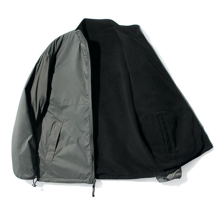 セイントペイン(SAINTPAIN)  SP MONO REVERSIBLE FLEECE JACKET-BLACK