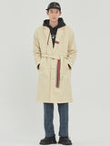 ロマンティッククラウン(ROMANTIC CROWN)BELT TAPE OVERFIT COAT_OATMEAL