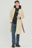 ロマンティッククラウン(ROMANTIC CROWN)BELT TAPE OVERFIT COAT_OATMEAL