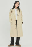 ロマンティッククラウン(ROMANTIC CROWN)BELT TAPE OVERFIT COAT_OATMEAL