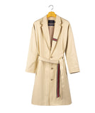 ロマンティッククラウン(ROMANTIC CROWN)BELT TAPE OVERFIT COAT_OATMEAL