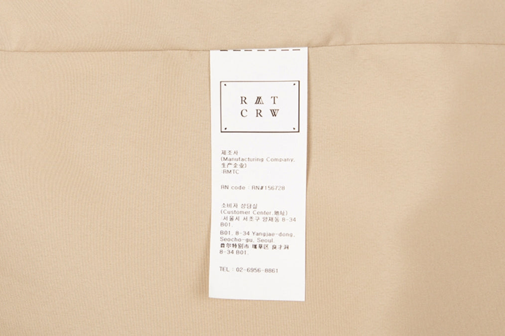 ロマンティッククラウン(ROMANTIC CROWN)BELT TAPE OVERFIT COAT_OATMEAL