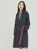 ロマンティッククラウン(ROMANTIC CROWN)BELT TAPE OVERFIT COAT_NAVY
