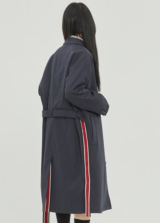 ロマンティッククラウン(ROMANTIC CROWN)BELT TAPE OVERFIT COAT_NAVY