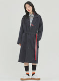 ロマンティッククラウン(ROMANTIC CROWN)BELT TAPE OVERFIT COAT_NAVY