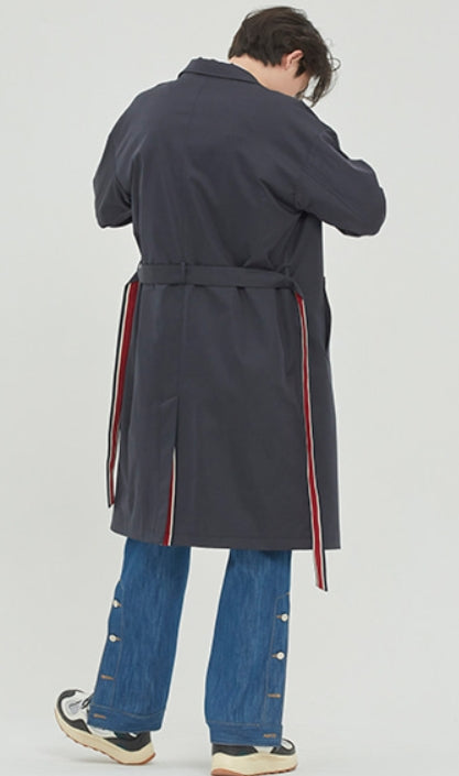 ロマンティッククラウン(ROMANTIC CROWN)BELT TAPE OVERFIT COAT_NAVY