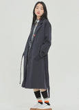 ロマンティッククラウン(ROMANTIC CROWN)BELT TAPE OVERFIT COAT_NAVY