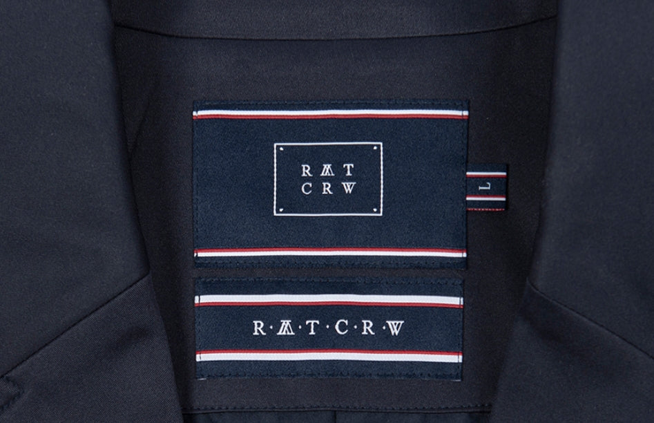 ロマンティッククラウン(ROMANTIC CROWN)BELT TAPE OVERFIT COAT_NAVY