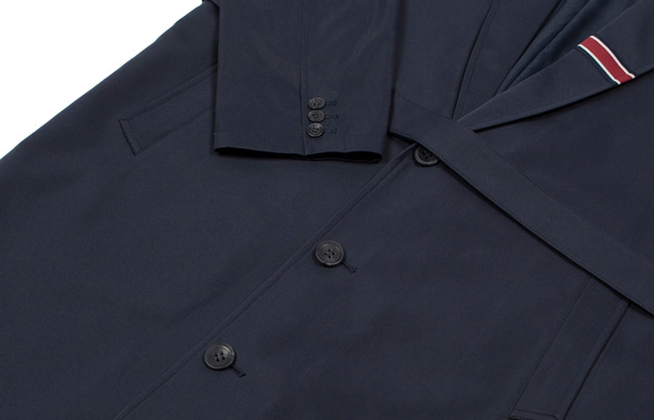 ロマンティッククラウン(ROMANTIC CROWN)BELT TAPE OVERFIT COAT_NAVY