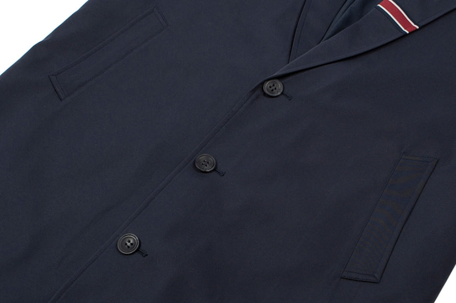 ロマンティッククラウン(ROMANTIC CROWN)BELT TAPE OVERFIT COAT_NAVY