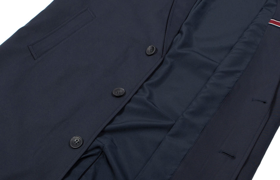 ロマンティッククラウン(ROMANTIC CROWN)BELT TAPE OVERFIT COAT_NAVY