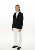 オーワイ(OY) BACK BUTTON BLAZER-BLACK