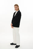 オーワイ(OY) BACK BUTTON BLAZER-BLACK
