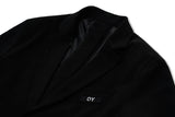 オーワイ(OY) BACK BUTTON BLAZER-BLACK