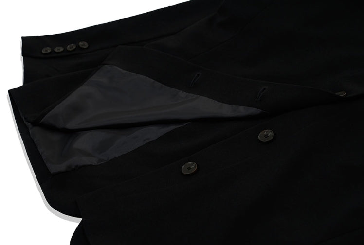 オーワイ(OY) BACK BUTTON BLAZER-BLACK