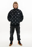オーワイ(OY) REFLECTIVE LOGO TRACK JACKET-BLACK