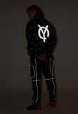 オーワイ(OY) REFLECTIVE LOGO TRACK JACKET-BLACK