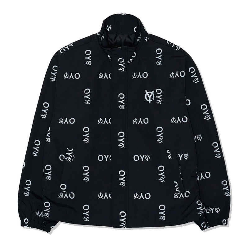 オーワイ(OY) REFLECTIVE LOGO TRACK JACKET-BLACK