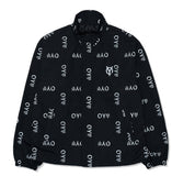 オーワイ(OY) REFLECTIVE LOGO TRACK JACKET-BLACK