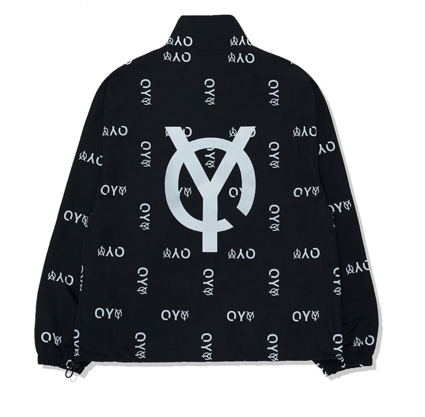 オーワイ(OY) REFLECTIVE LOGO TRACK JACKET-BLACK