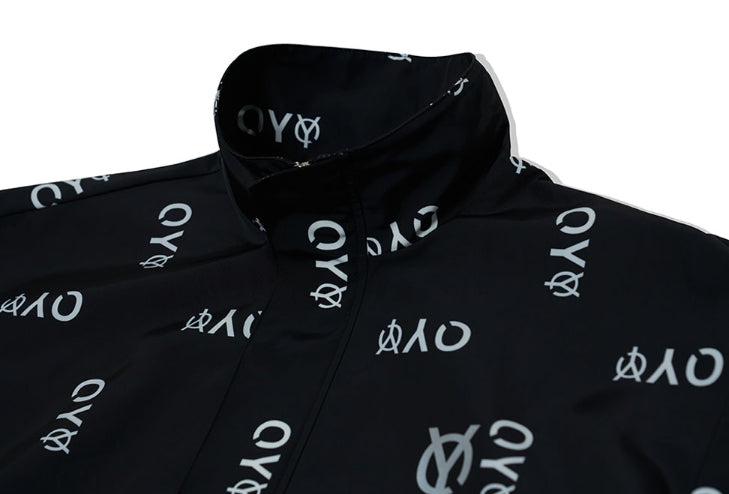 オーワイ(OY) REFLECTIVE LOGO TRACK JACKET-BLACK