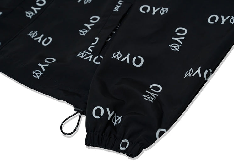 オーワイ(OY) REFLECTIVE LOGO TRACK JACKET-BLACK