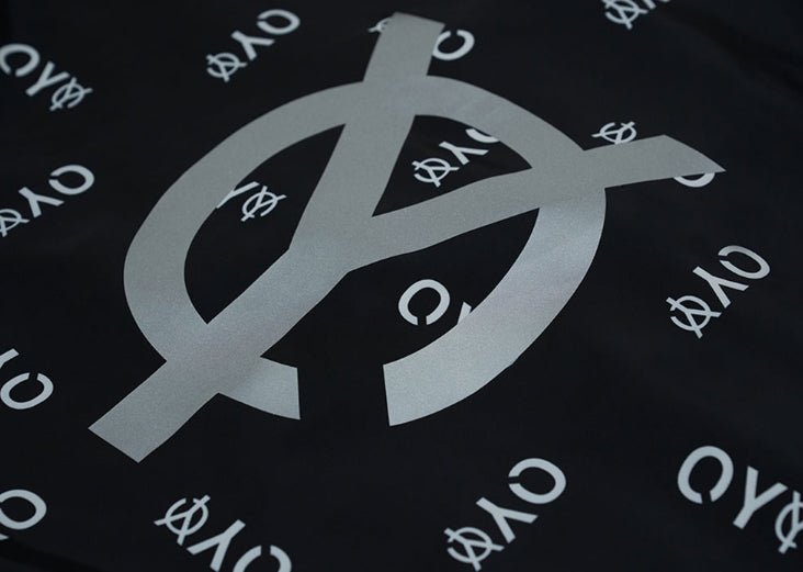 オーワイ(OY) REFLECTIVE LOGO TRACK JACKET-BLACK