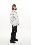 オーワイ(OY) REFLECTIVE LOGO TRACK JACKET-WHITE
