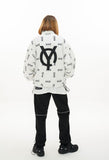 オーワイ(OY) REFLECTIVE LOGO TRACK JACKET-WHITE