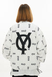 オーワイ(OY) REFLECTIVE LOGO TRACK JACKET-WHITE