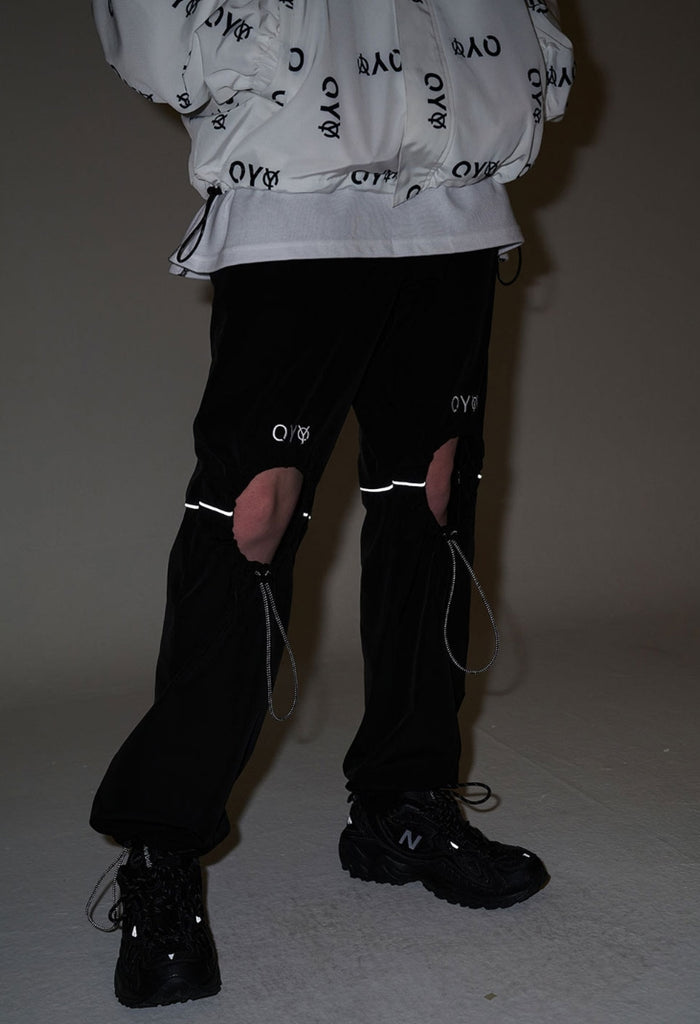 オーワイ(OY) REFLECTIVE LOGO TRACK JACKET-WHITE