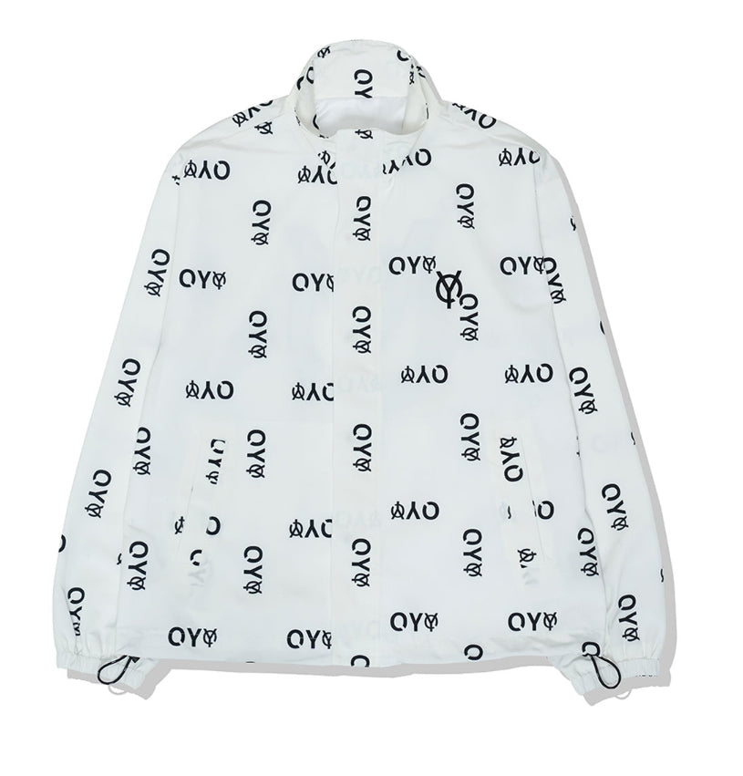 オーワイ(OY) REFLECTIVE LOGO TRACK JACKET-WHITE