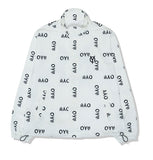 オーワイ(OY) REFLECTIVE LOGO TRACK JACKET-WHITE