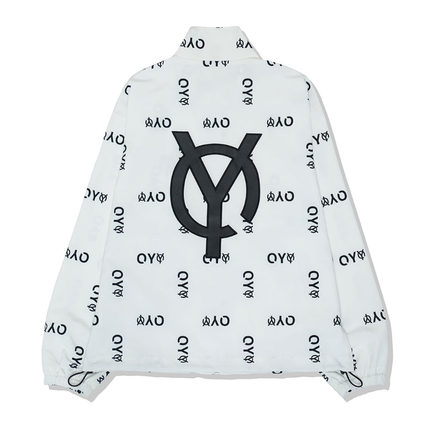 オーワイ(OY) REFLECTIVE LOGO TRACK JACKET-WHITE