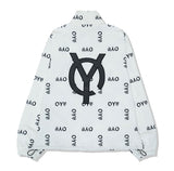 オーワイ(OY) REFLECTIVE LOGO TRACK JACKET-WHITE