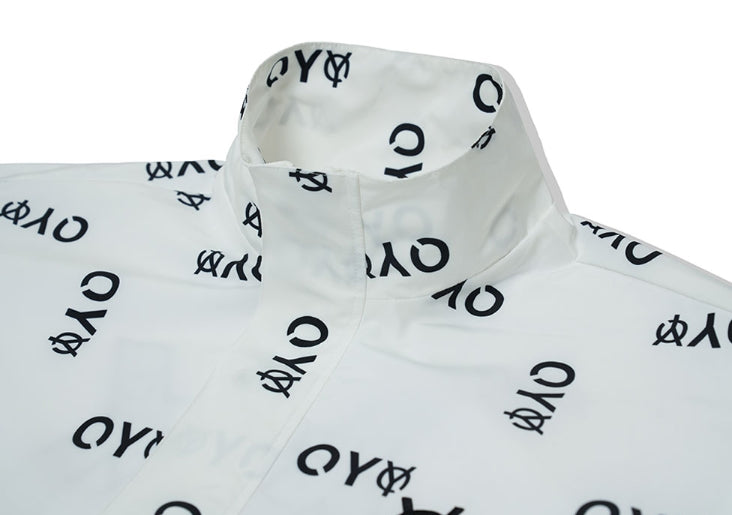 オーワイ(OY) REFLECTIVE LOGO TRACK JACKET-WHITE